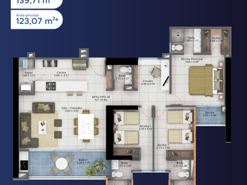 apartamento en venta en ciudad jardín. Cod V12193