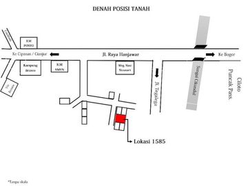 Tanah Kosong Jalan Hanyawar - Pacet, Cianjur