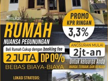 Dijual Rumah Minimalis Nuansa Pegunungan di Bogor Jawa Barat