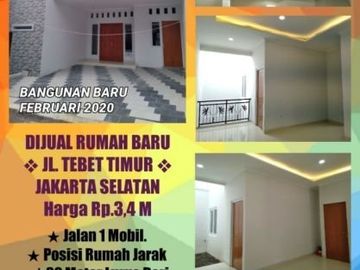 Dijual Rumah Baru di Jln Tebet Timur Tebet Jakarta Selatan