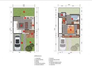 Rumah strategis modern 2 lantai Bandung dekat polban