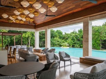 Departamento, planta baja, alberca privada de lujo en  Playa del Carmen