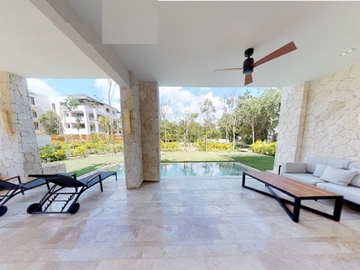 Departamento, planta baja, alberca privada de lujo en  Playa del Carmen