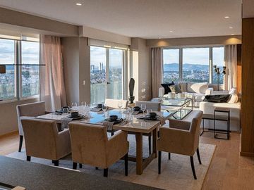 Departamento de 167 m2 con bosque privado de 42,000 m2, concierge, gimnasio, spa