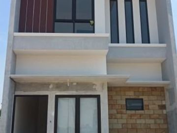 Rumah cluster baru harga murah 2 lantai free biaya di Duren jaya Bekasi timur