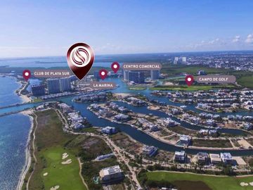 Departamento con jardín privado, vista al mar y la marina. Ademas de amenidades