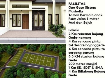 Tanah Kavling Murah Cicilan Syariah langsung AJB Bojong Gede dkt puslitbang polri