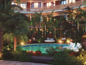 Penthouse con spa, floating room y alberca en Aldea Zama
