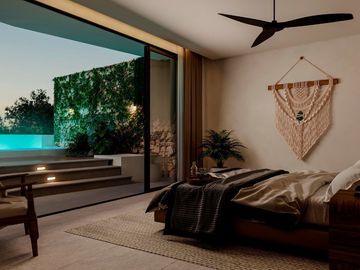 Penthouse con spa, floating room y alberca en Aldea Zama