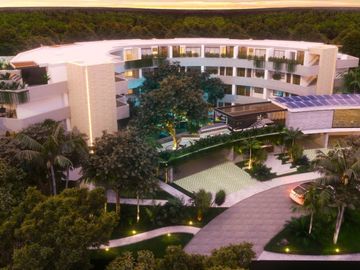 Penthouse con spa, floating room y alberca en Aldea Zama