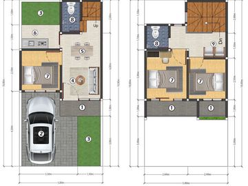 Jual rumah 2 lantai cluster di depok dekat pondok cabe