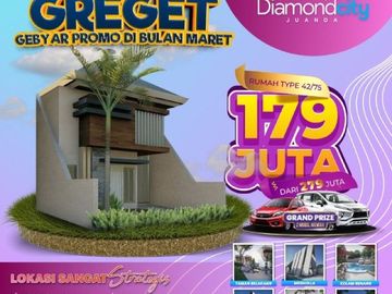M2M MARET MURAH! DIAMOND CITY JUANDA, Rumah Murah di Kalanganyar Hanya di DCJ 1