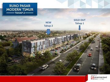 DIJAMIN UNTUNG PROMO DISKON 5% RUKO DI BSDCITY DEKAT PASARMODERN TIMUR