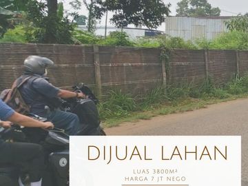 Dijual lahan kosong