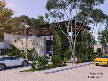 Casa con alberca, panel solar, casa club con amenidades, en venta Cholul Merida