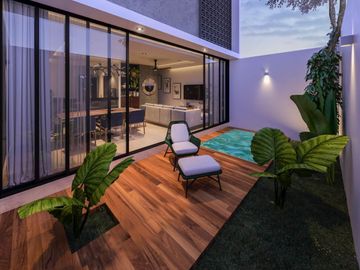 Casa con alberca, panel solar, casa club con amenidades, en venta Cholul Merida