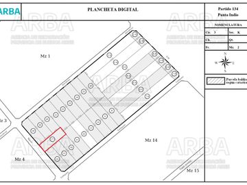 VENDO LOTE 20X60 PUNTA INDIO