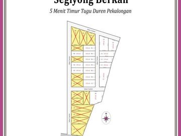 Kapling Dekat Jalan Raya Karanganyar Pekalongan, SHM Aman, Cicil 12x