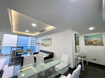 Punta Centinela, amplio departamento con vista al mar, balcón y 3 dormitorios (Torre 2000)