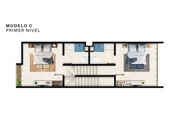 Departamento en venta en la playa de Telchac de 3 habitaciones rooftop y jacuzzi
