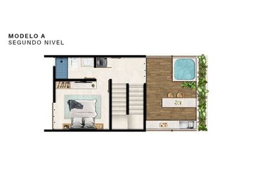Departamento en venta en la playa de Telchac de 3 habitaciones rooftop y jacuzzi