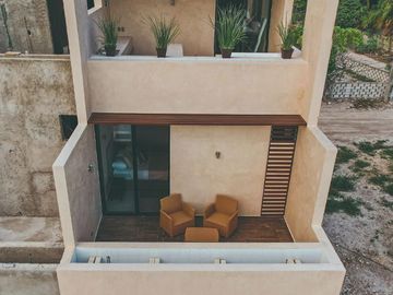 Departamento en venta en la playa de Telchac de 3 habitaciones rooftop y jacuzzi