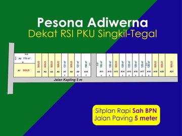 Dekat RS PKU Singkil Adiwerna, Kapling Strategis Tegal, Suasana Nyaman