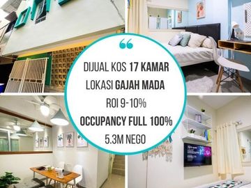 ROI 10% !! Rumah kost Gajahmada dekat Glodok, Gunung Sahari Jakarta