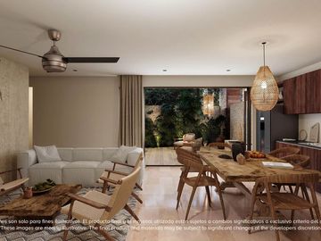 Departamento con terraza amplia de 35 m2, area de yoga, area de asadores, 2 albe
