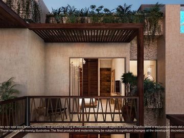 Departamento con terraza amplia de 35 m2, area de yoga, area de asadores, 2 albe