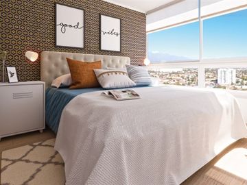 Departamento en venta de 1 dorm. en La Cisterna