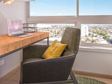 Departamento en venta de 1 dorm. en La Cisterna
