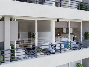 Departamento en venta de 1 dorm. en La Cisterna