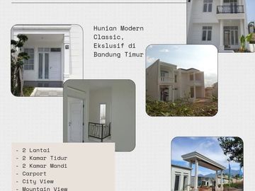 Rumah mewah dijual cantik rasa villa sejuk asri di Cinunuk ala resort dkt Griya
