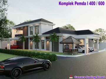 RUMAH 2 LT DI KAWASAN ELITE KOMPLEK PEMDA