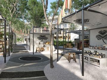 Estudio con zona comercial y paseo de arte, amenidades de hotel 5 estrellas, are