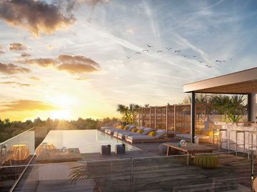 Estudio con zona comercial y paseo de arte, amenidades de hotel 5 estrellas, are