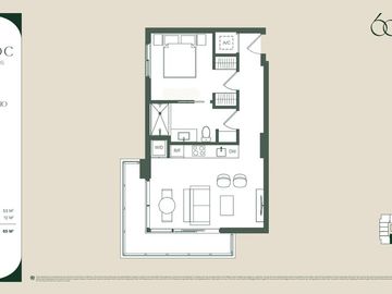 Departamento de 3 ambientes equipado. Venta en Pozo.  Down Town Miami.