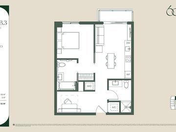 Departamento de 3 ambientes equipado. Venta en Pozo.  Down Town Miami.