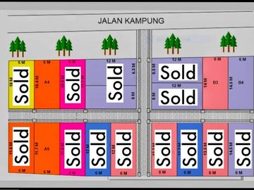Jual Murah Tanah Kavling Lokasi di Desa Palaan - Kec. Ngajum