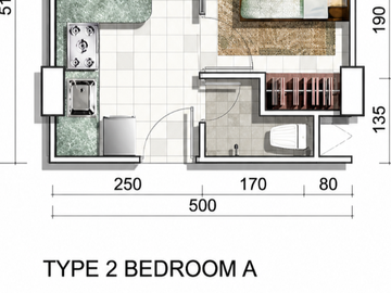 APARTEMEN PUNCAK PERMAI TOWER A (Lantai 15)