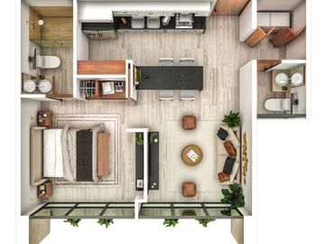 Departamento en Venta en Mérida, Northown, Santa Gertrudis Copó (Mod. investor)