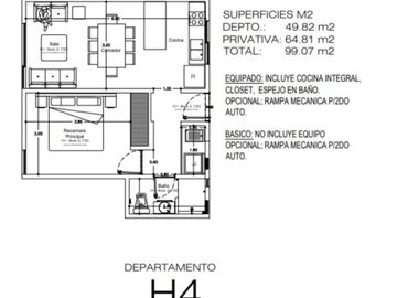 PREVENTA DE DEPARTAMENTO  DE UNA HABITACION CON AMENIDADES Y ELEVADOR