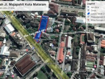 Tanah Murah Tengah Kota Mataram di Jalan Majapahit
