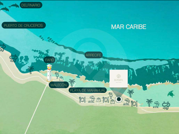 HAMA Beach Condo Departamento en venta en Mahahual