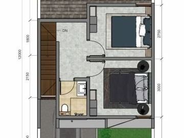 Jual Murah Rumah Baru 2LT Mainroad Cihanjuang Harga Dibawah 600 Juta