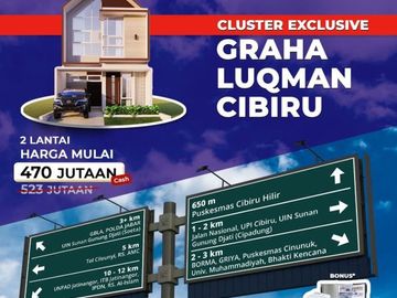 Cluster cantik Hunian islamic ala villa sejuk asri di CIbiru dkt UIN