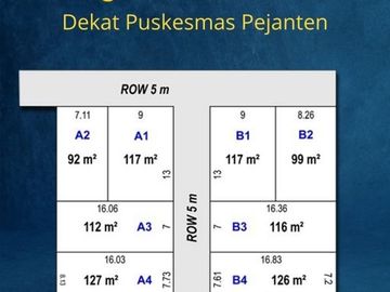 Tanah Dijual 2 menit Pasar Kedungsukun Tegal: SHM