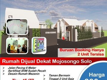 PERUMAHAN TIPE 45 UNIT TERBATAS LOKASI STRATEGIS
