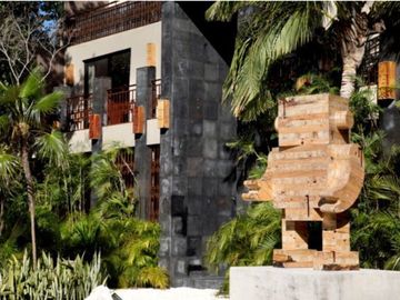 Departamento con alberca privada, edificio inspirado por arte
